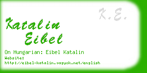 katalin eibel business card